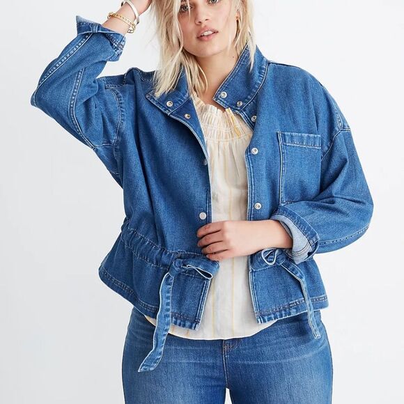 Madewell Jackets & Blazers - Madewell Denim Southlake Military Jacket Size S(Fit M)